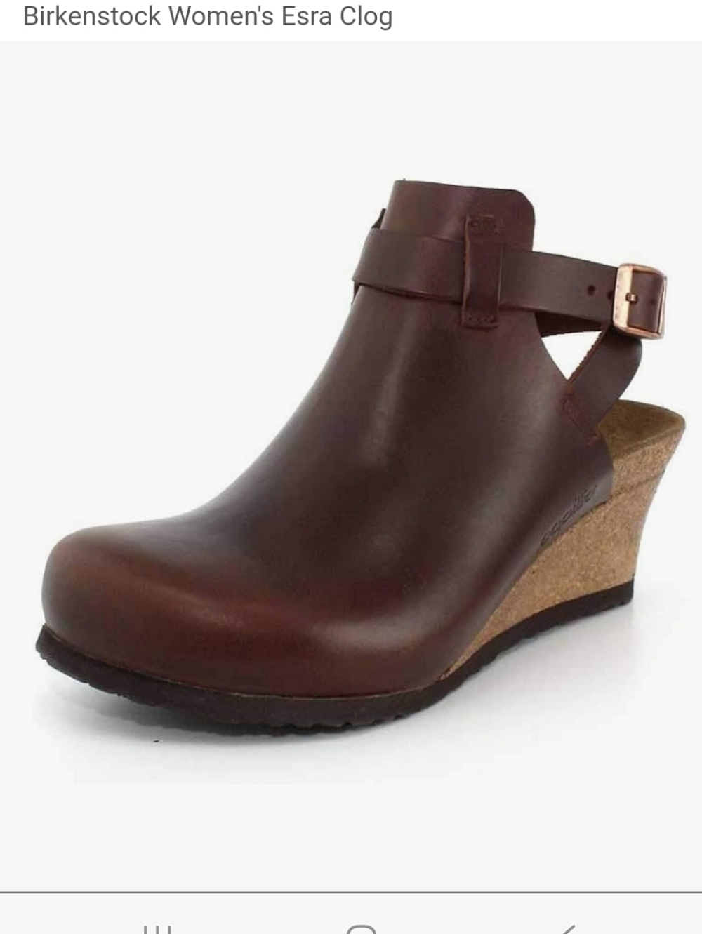 BIRKENSTOCK PAPILLIO EZRA CLOGS IN COGNAC LEATHER